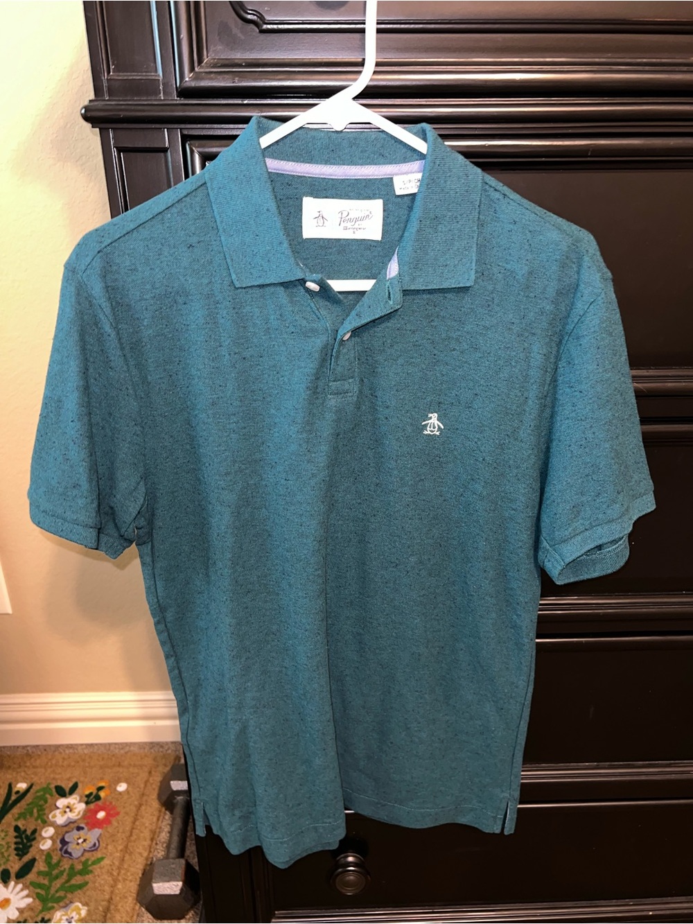 Original Penguin Men's Teal Blue Polo Shirt